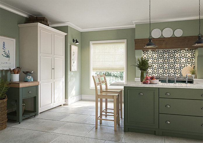 Sahara Voile, Metallic Cream - Roman Blind - Image 6